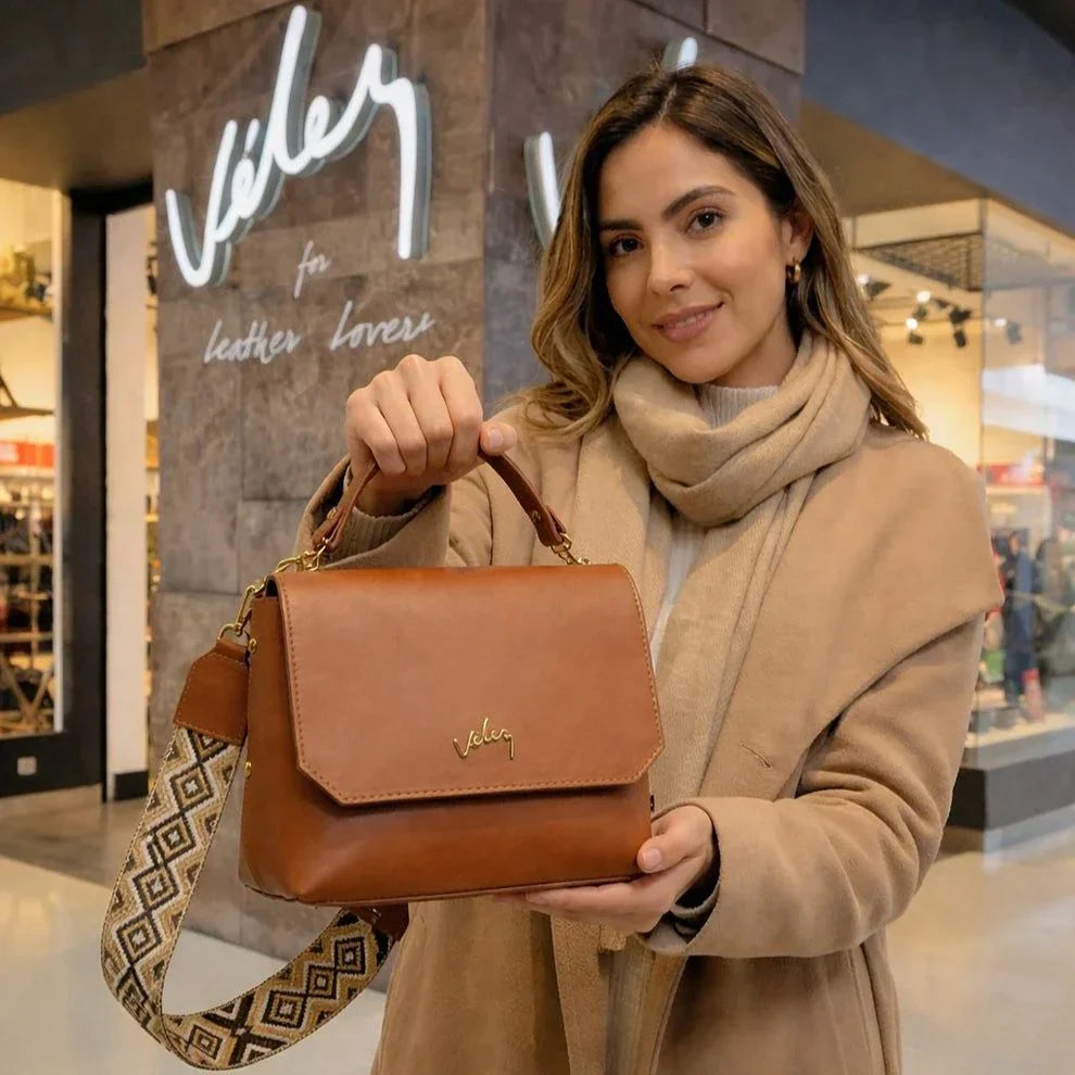 Bolso Carriel Vélez de Cuero Legítimo - Lanzamiento